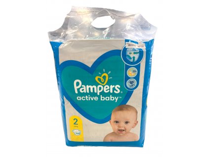 PAMPERS active baby jednorázové pleny (4-8 kg) 168 ks