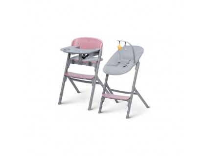 Kinderkraft Jídelní židlička Livy + Dětské lehátko Calmee
