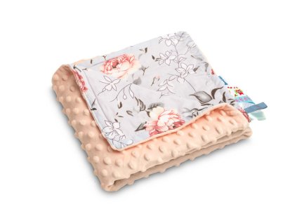 LEKKI KOCYK MINKY 75x100 BRZOSKWINIA MAGICZNY OGRÓD