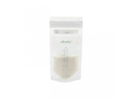 Akuku transparentní sterilní sáčky pro skladování mléka a pokrmů 150ml 30ks transparentní