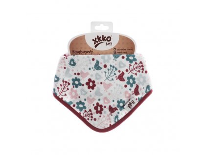Bambusový slintáček XKKO BMB - Flowers&Birds Girls