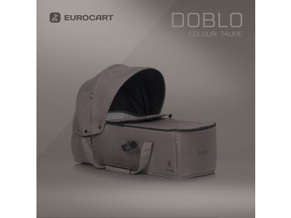 Měkká korbička pro kočárek Euro-Cart Doblo Taupe