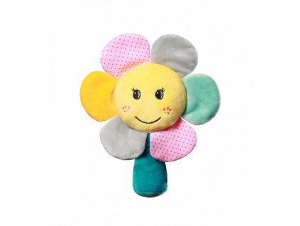 Hračka- plyšová hračka s chrastítkem RAINBOW FLOWER