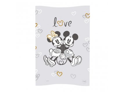 CEBA Podložka přebalovací měkká COSY (50x70) Disney Minnie & Mickey Grey