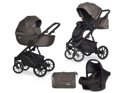 Riko Basic sada kočárku 3 v 1 Montana 01 Taupe