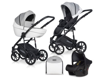 Riko Basic Pacco 05 Grey Fox sada kočárku 3 v 1