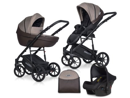 Riko Basic Pacco 06 Latte sada kočárku 3 v 1
