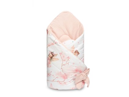 ROŻEK MUŚLIN WRÓŻKI RÓŻOWY 75x75