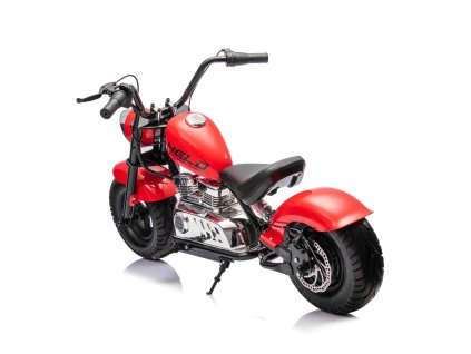 Motorcycle Chopper Warrior vehicle Red