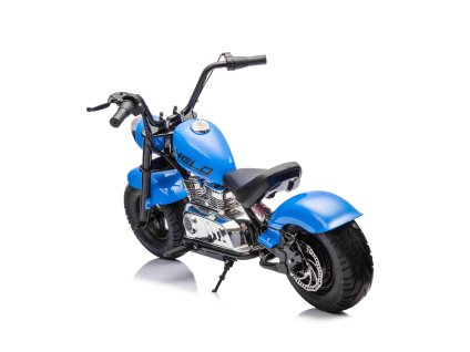 Motorcycle Chopper Warrior vehicle Blue