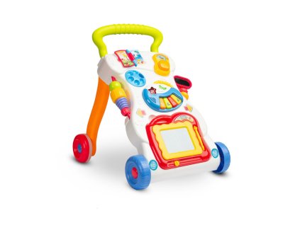 Toyz Dětské interaktivní chodítko, stoleček se zvuky, duhové