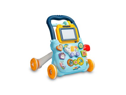 Toyz Dětské interaktivní chodítko, stoleček s příslušenstvím, Zoo - modré