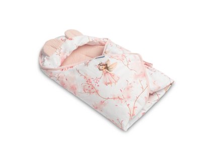 OTULACZ DO FOTELIKA MUŚLIN WRÓŻKI RÓŻOWY