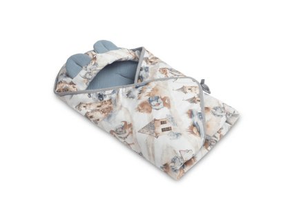 OTULACZ DO FOTELIKA MUŚLIN SMOKI JEANS