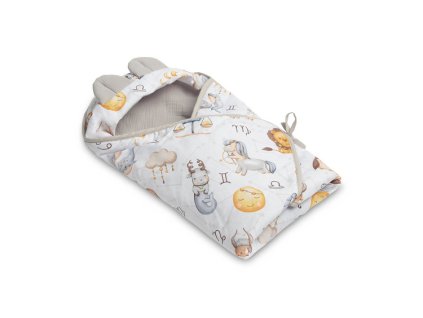 OTULACZ DO FOTELIKA MUŚLIN ZODIAK SZARY