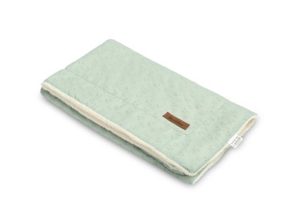 KOC PLUSZ HAFT JASNA MIĘTA 80x100