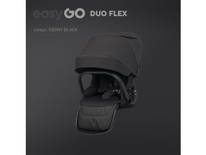 Siedzisko spacerówki do wózka dziecięcego EasyGo Duoflex Ebony Black