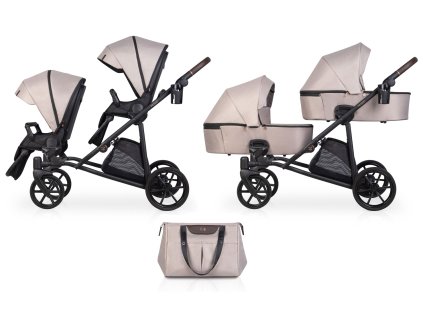Wózek dziecięcy Riko Musso 2w1 01 Taupe