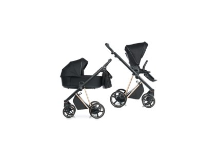 Roan IVI 2.0 2w1 | Raven, ROSEGOLD black handle