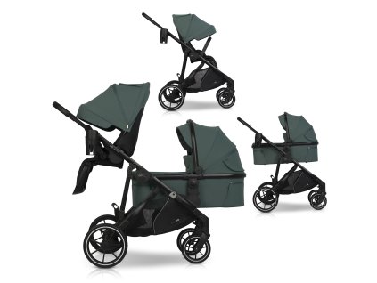 Wózek dziecięcy EasyGo Duoflex Sage Green 1 siedzisko 1 gondola