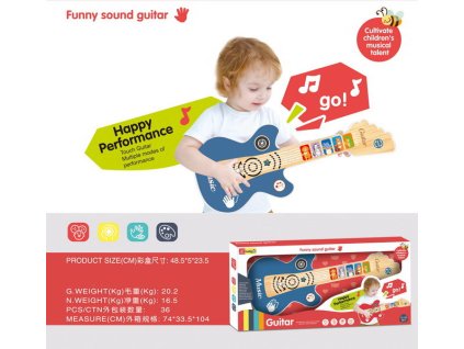 Guitar for the youngest with a light function