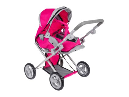 2-in-1 Pink Stroller