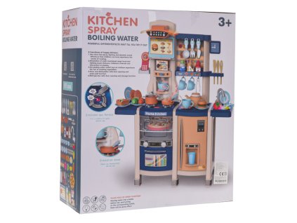 Kitchen Kitchenette with Light and Sound Function 65 pieces. Blue