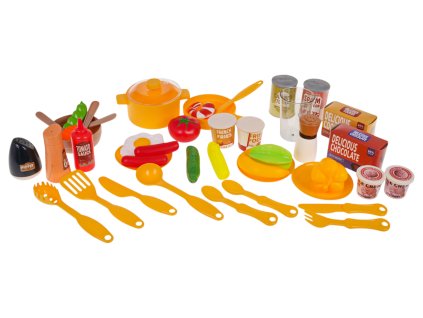 Kitchen Kitchenette with Light, Sound and Water Function 50 pieces. Blue