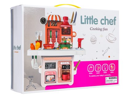 Kitchen with Light and Sound Function Pink