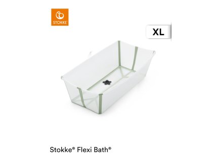 STOKKE Flexi Bath Vanička X-Large Transparent Green