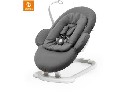 STOKKE Steps Bouncer | Herringbone Grey/White Chas