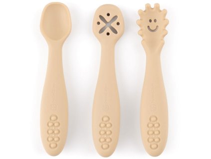 "Petite&Mars Silikonové lžičky 3ks | Desert San"
