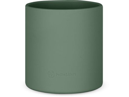 Petite&Mars Silikonowy kubeczek | Misty Green