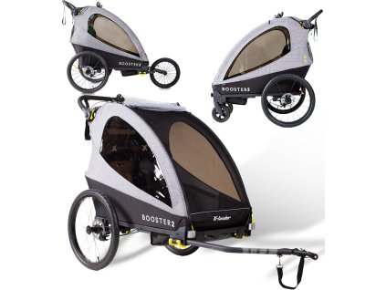 X-lander Booster 2 przyczepka rowerowa | 24 Grey