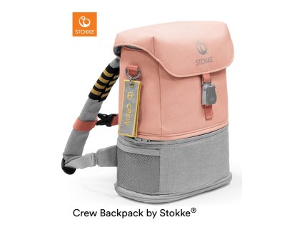 STOKKE JetKids Crew Backpack | Coral Pink