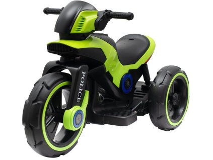 Baby Mix Motocykl na akumulátor POLICE (Barva Zelená)