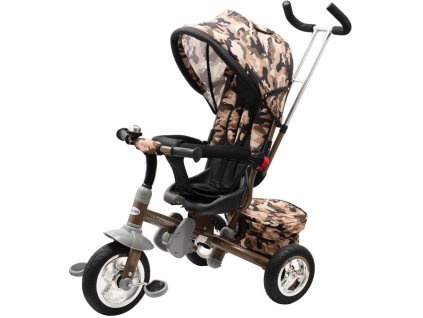 Baby Mix Dětská tříkolka 3v1 TYPHOON 360° (Barva Army)