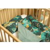 sada povlečení do kočárku, kolébky a postýlky Velvet, Paradise Smaragdová