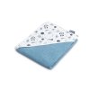 Osuška pro miminko 100X100 Modrá