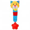 BABY MIX Dětská pískací plyšová hračka s chrastítkem  tygřík