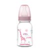 CANPOL Láhev s potiskem 120 ml AFRICA růžová