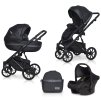 Riko Basic Delta Ecco 15 Black sada kočárku 3 v 1