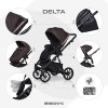 Riko Basic Delta 04 Čokoládová sada kočárku 3 v 1