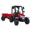 Elektrický traktor BLAST s přívěsem 24V/7Ah 2x200W Červený