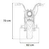 Motorcycle Chopper Warrior vehicle Black