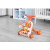 Dětské hrající edukační chodítko 2v1 JISKRA ORANŽOVÁ