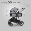 Gondola do wózka dziecięcego EasyGo Duoflex Cloudy Gray