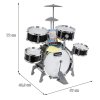 Multifunctional Drums, Keyboard, Microphone Backlit Drums