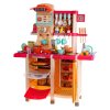 Kitchen Kitchenette with Light and Sound Function 65 pieces. Red