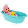 Baby doll with bathtub + accessories